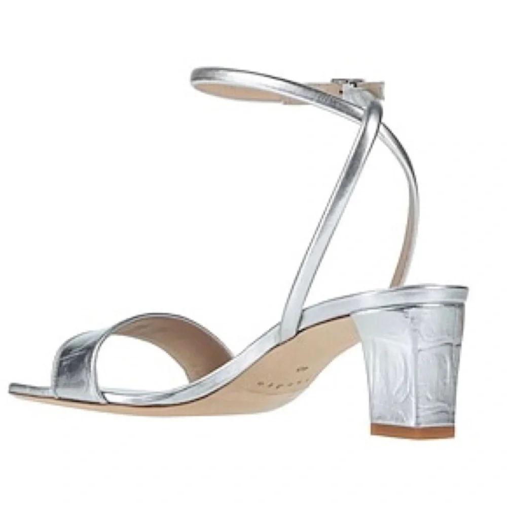 SANDRO Leather Sandals - Picture 3 of 11